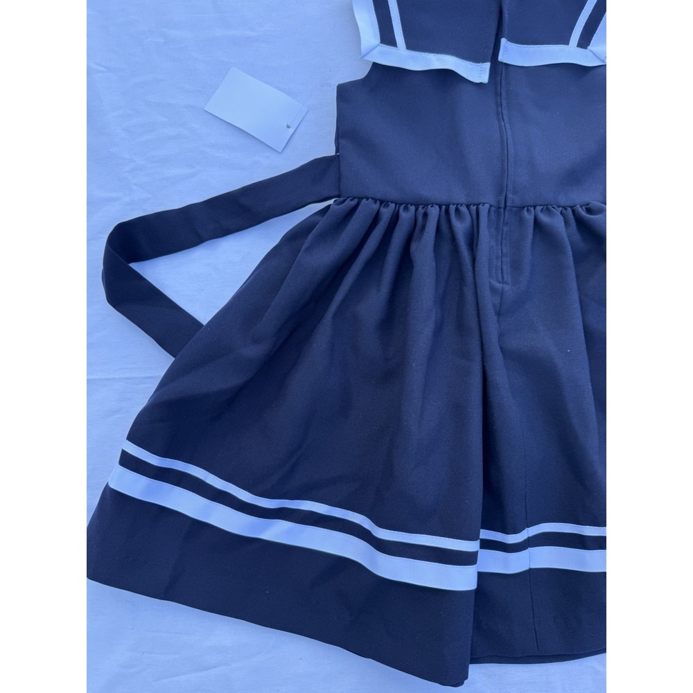 New Bonnie Jean Girls Nautical Sailor Navy Blue Party Dress Toddler 3T - Picture 12 of 15